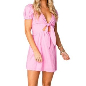 BuddyLove Sasha Tie Front Mini Dress